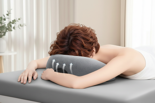 Ergonomic Face Pillow - Lifestyle In Gebruik