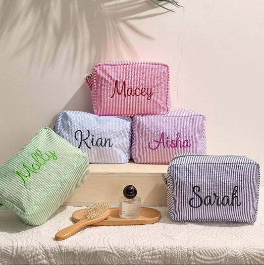 Personalized Travel Makeup Pouch